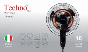 پنکه و هیتر دوکاره تکنو مدل Te-9600